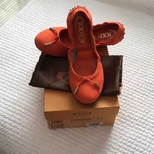 Tod’s ballerina flats 38.5 Orange
